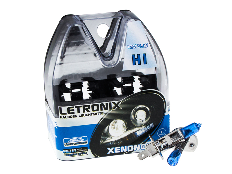 LETRONIX Halogen Sockel Leuchtmittel 8500K Xenon Gas Ultra White  E-Prüfzeichen