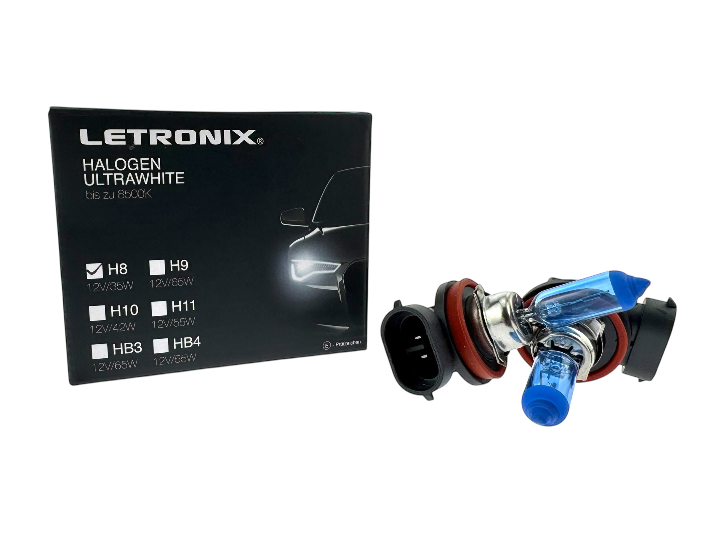 LETRONIX Halogen Sockel Leuchtmittel 8500K Xenon Gas Ultra White E-Prüfzeichen - Bild 9 von 15