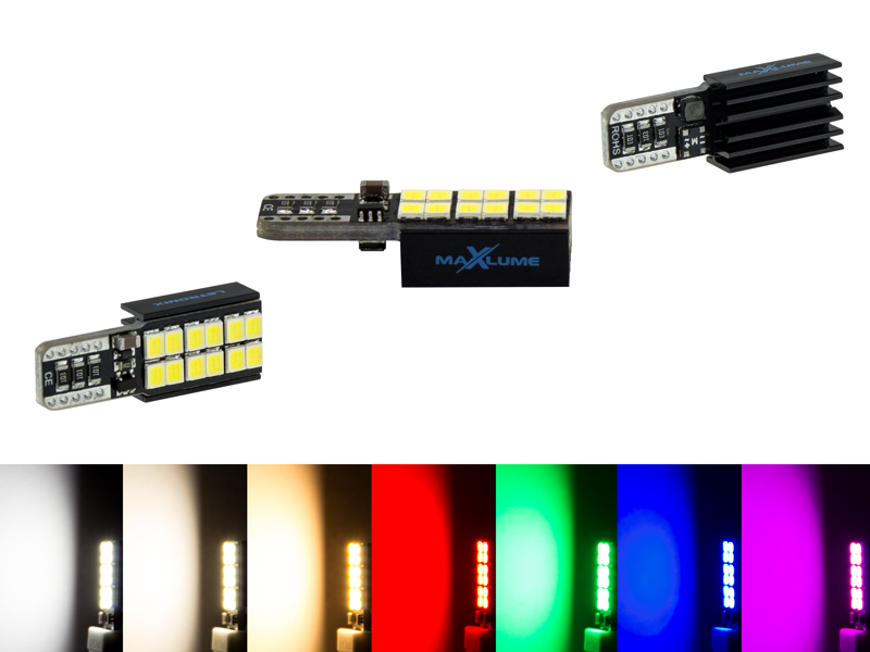 MaXlume® 2835 SMD CAN-Bus Car Lamp LED Interior Light 7 Colors 12V 24V  Highend