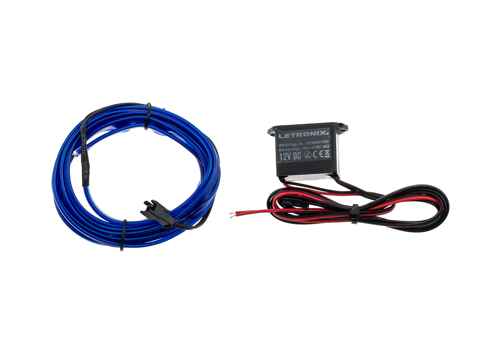 LETRONIX EL Wire Ambient Interior Lighting Kit For BMW E81 E87 E88 E82 E30 E36 E46 – 12V, Made In Germany