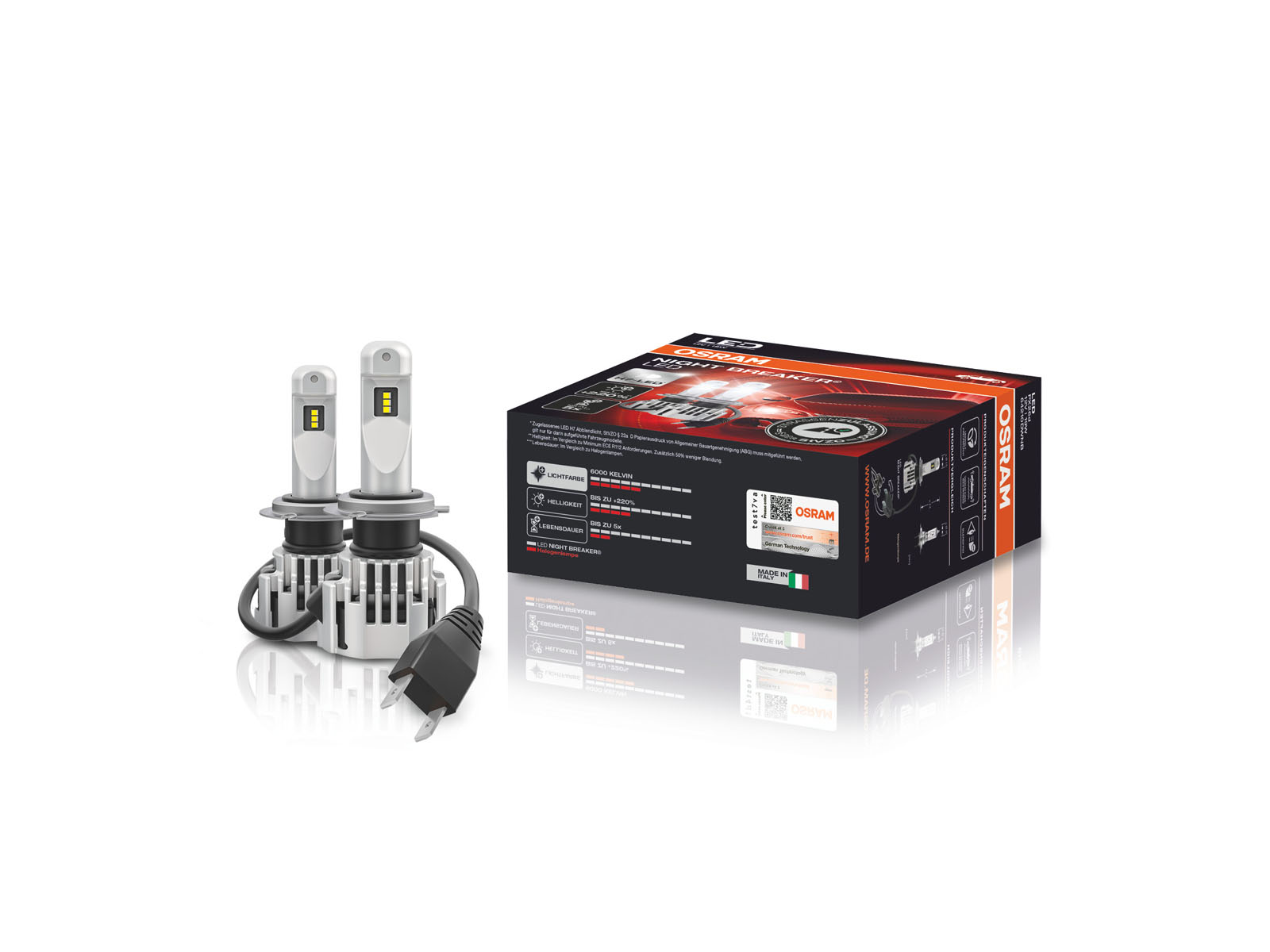 OSRAM H7 LED Night Breaker with Road Approval CHOICE: LEDs, Adapters or Sets