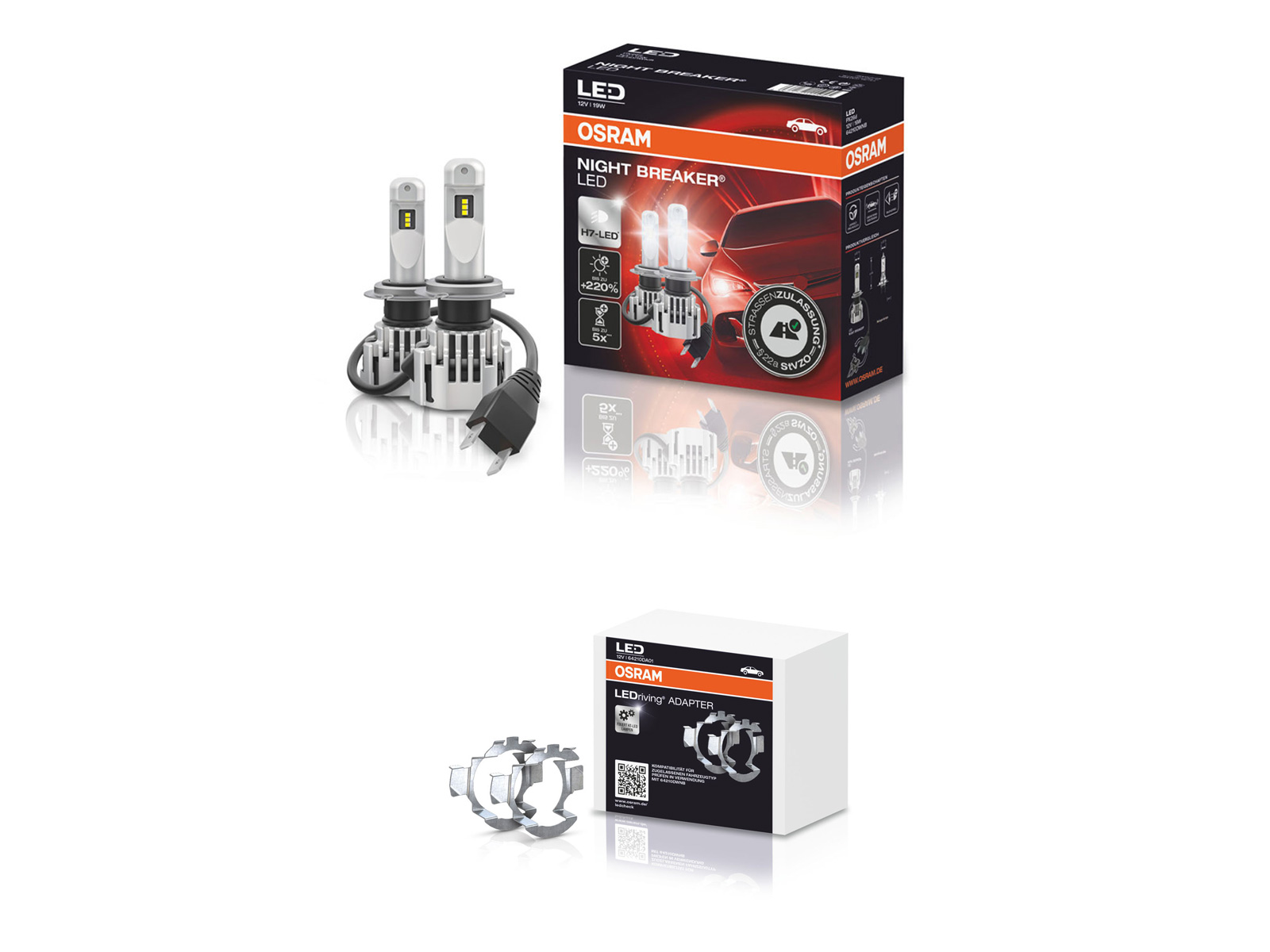 OSRAM H7 LED Night Breaker with Road Approval CHOICE: LEDs, Adapters or Sets eBay