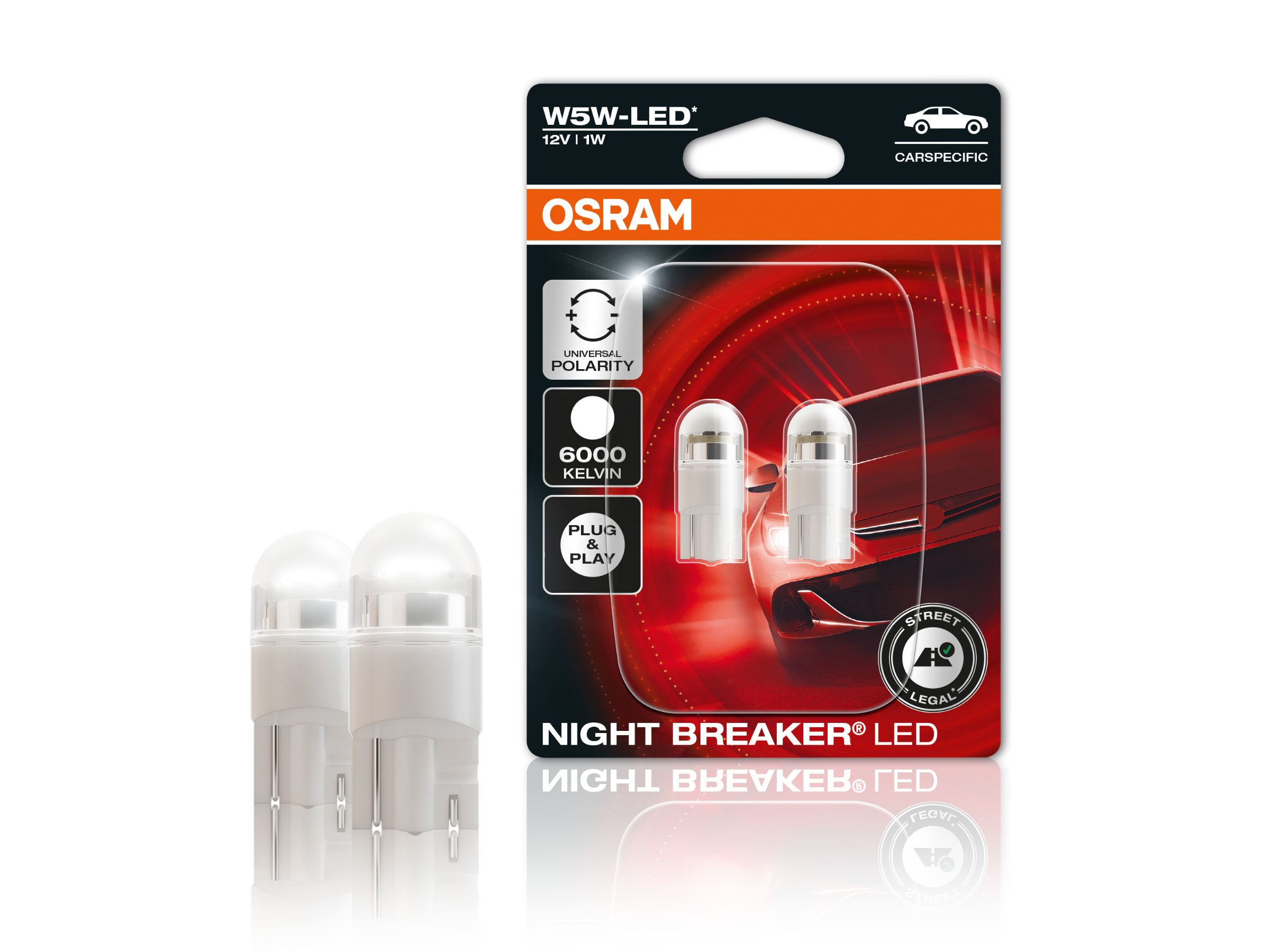 OSRAM LED LW5W Night Breaker Standlicht 12V mit Straßenzulassung