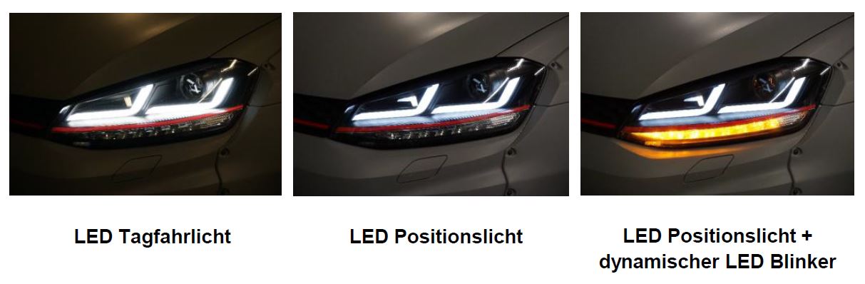 OSRAM LEDriving® Golf 7 VII BLACK EDITION Full LED Scheinwerfer (Xenon)