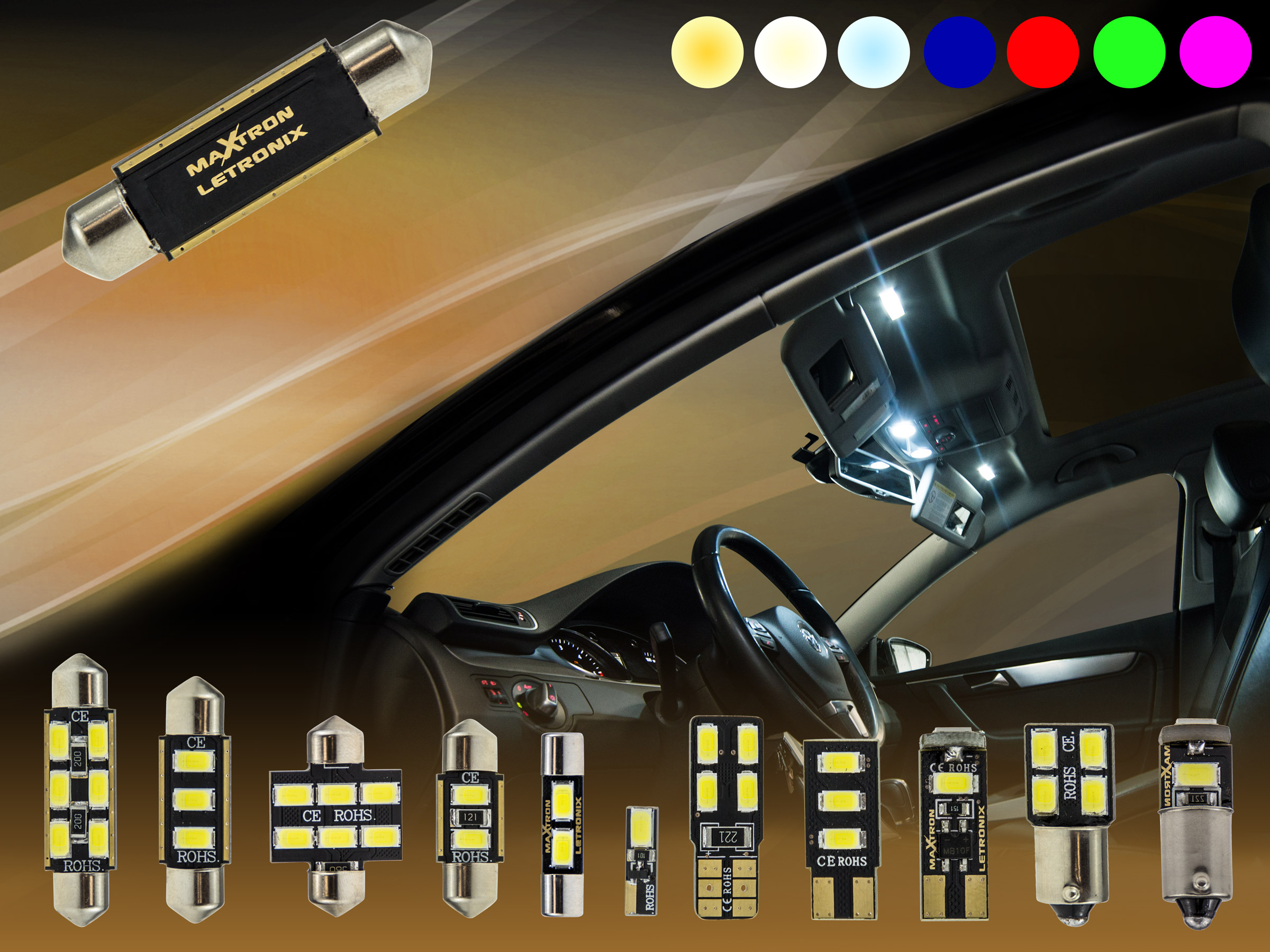 MaXtron® SMD LED Interior Lighting Renault Megane III (Type Z) Set