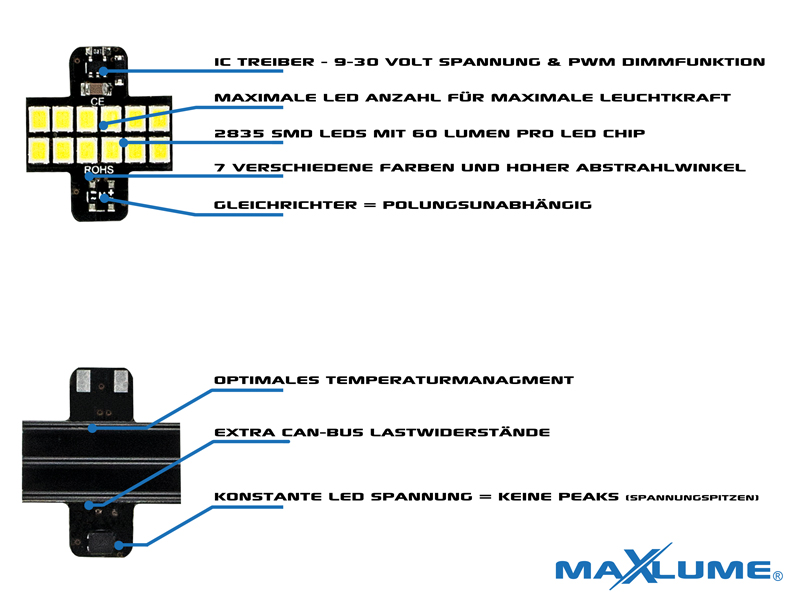 Maxlume Smd Led Innenraumbeleuchtung Hyundai I30 I30n Pd Ohne Panoramadach Auto Motorrad Teile Lampen Led Valtek Cl